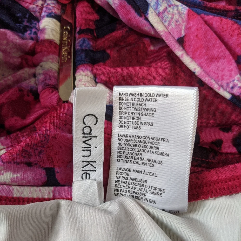 Calvin Klein Poppy Bandeau Maillot Swimsuit